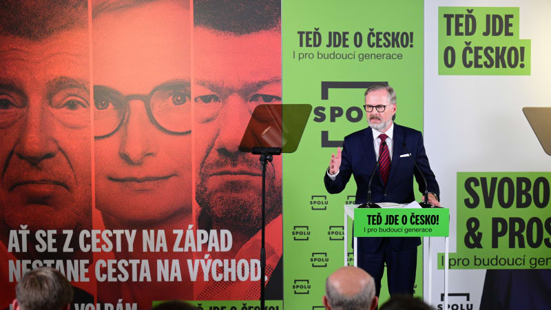 Babiš je obchodník, který prodá budoucnost Česka, zahájil Fiala ostrou fázi kampaně Spolu