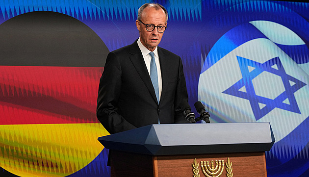 Německo v dohledné době neuzná samostatnou Palestinu, prohlásil Merz v Izraeli